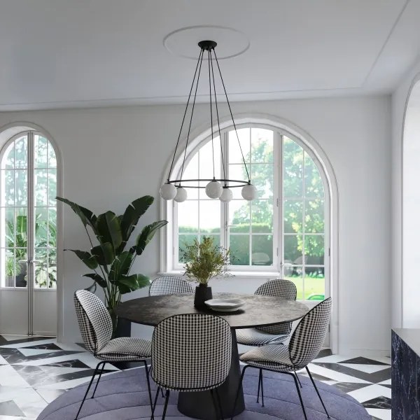 Sollux SL.1213 - Lampadario a sospensione con filo YOLI 3xG9/8W/230V nero