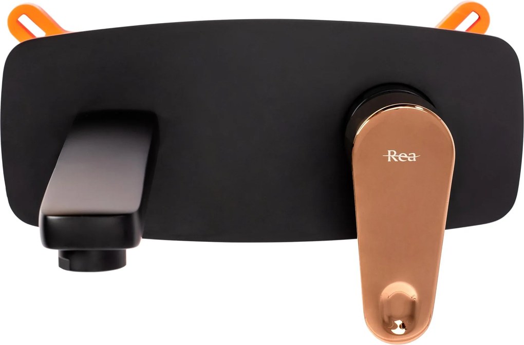 Rubinetto da incasso Rea MILD BLACK ROSE GOLD + BOX