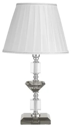 Lampada da tavolo GALA in vetro con dettagli in metallo Fumč 25x47 cm