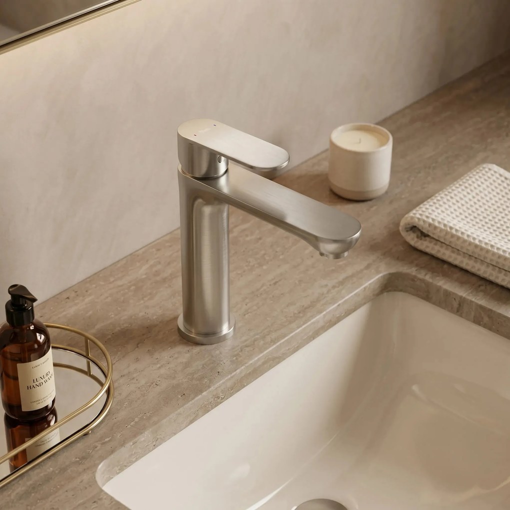 Rubinetto da bagno Rea Logan Brush Nickel