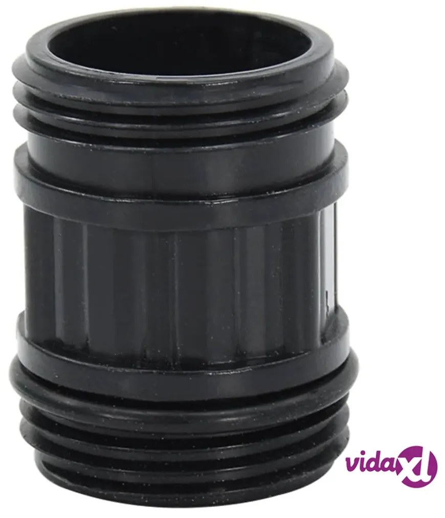 vidaXL Tubo di Aspirazione con Raccordi in Ottone Nero 1" 4 m in PVC