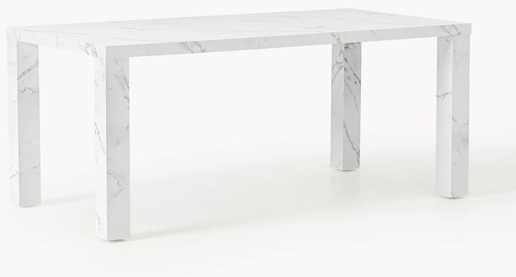 Tavolo effetto marmo Carl, 180 x 90 cm