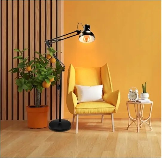 Lampada da terra 1xE27/40W/230V nera