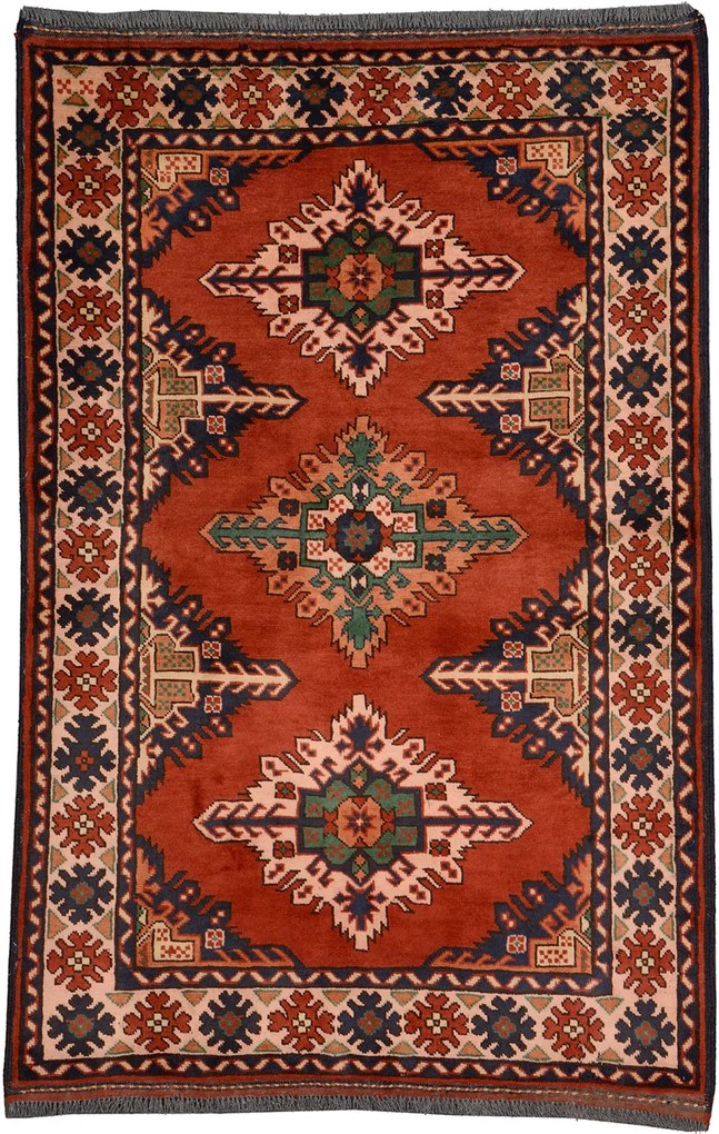 Afghan Tappeto 100 x 150 Rosso (Afghanistan) Annodato A Mano