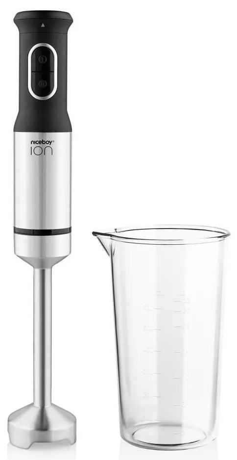 Niceboy ION Twister T2 - Frullatore a immersione 1200W/230V acciaio inossidabile/nero