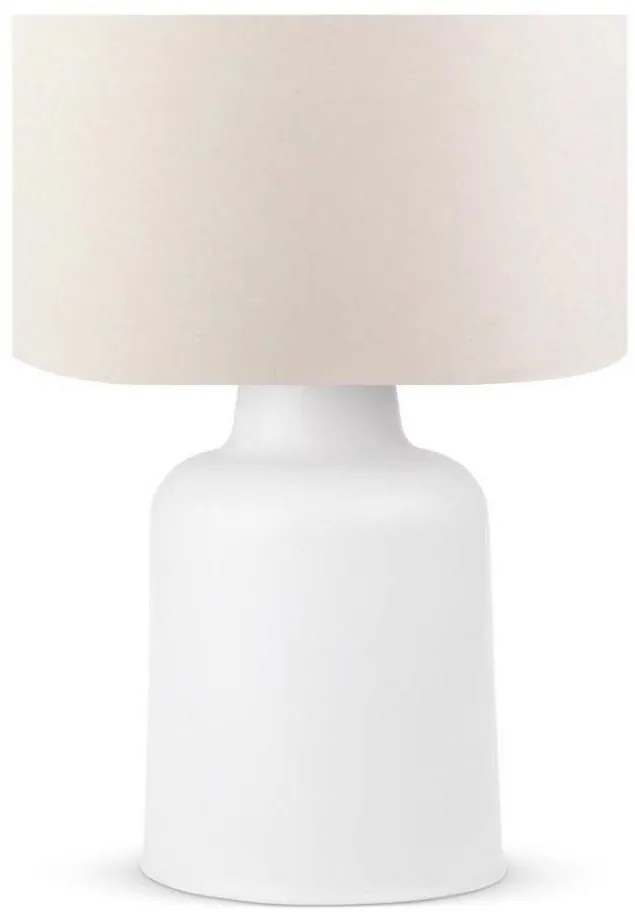 Lampada da tavolo AYD 1xE27/60W/230V beige/bianca