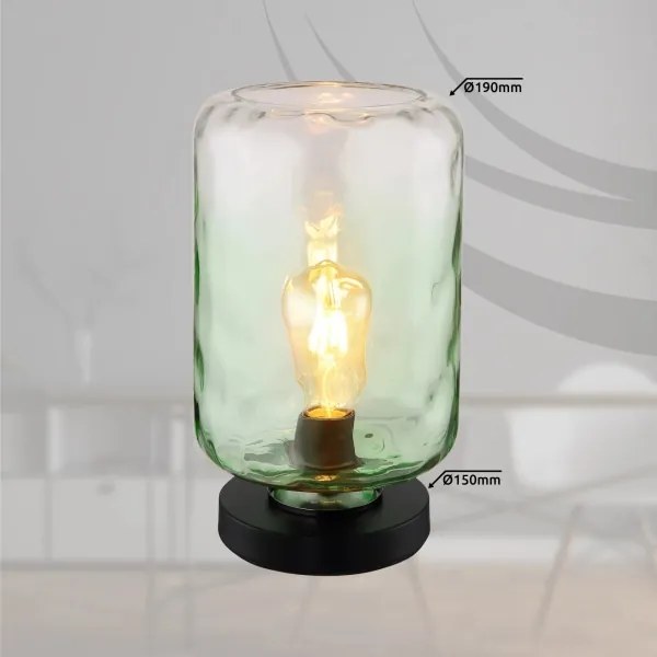Globo 16046TG - Lampada da tavolo DARINA 1xE27/60W/230V verde