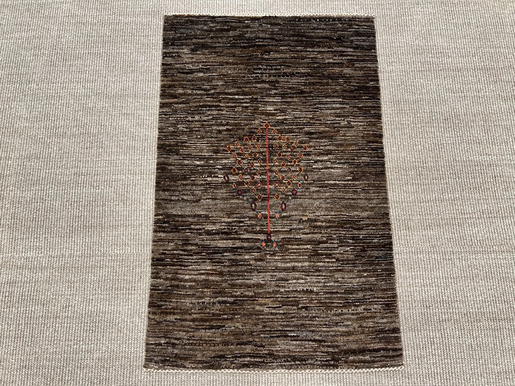 Loribaft Tappeto 100 x 60 Grigio (Iran) Annodato A Mano