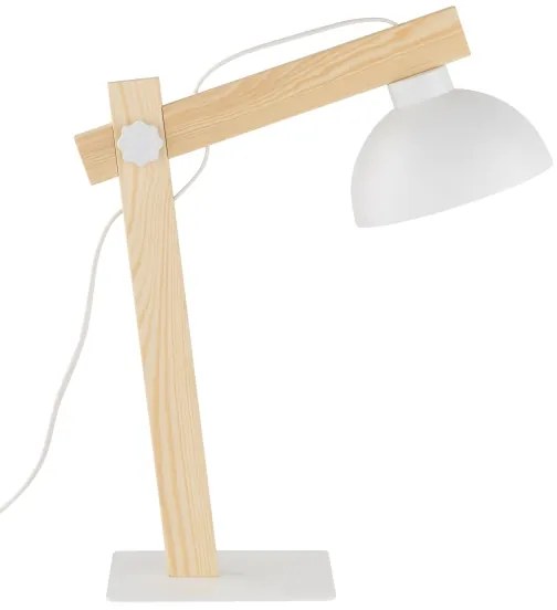 Lampada da tavolo OSLO 1xE27/15W/230V pino/bianco