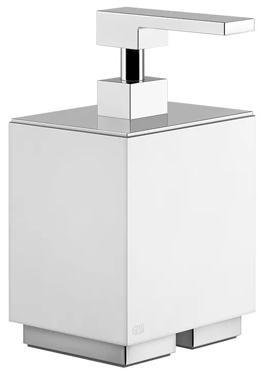 Dispenser sapone liquido bianco cromo Rettangolo 20837 Gessi