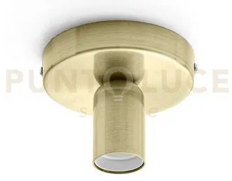 Gsop03- plafoniera piu accessori portalampada attacco e27 ottone