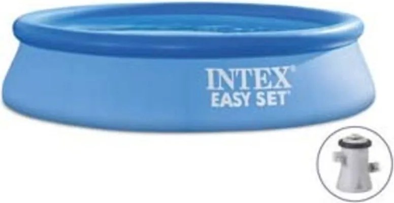 PISCINA EASY SET ROTONDA AUTOPORTANTE C/POMPA FILTRO CM.244x61H. capacitÃE lt.1942 peso kg.7,8 (28108) INTEX