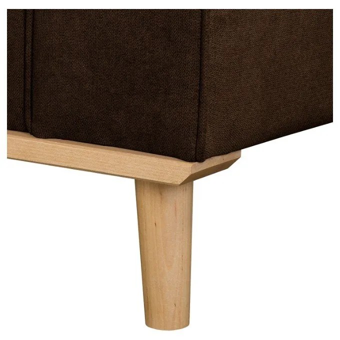 Divano marrone scuro 193 cm Beata - Ropez