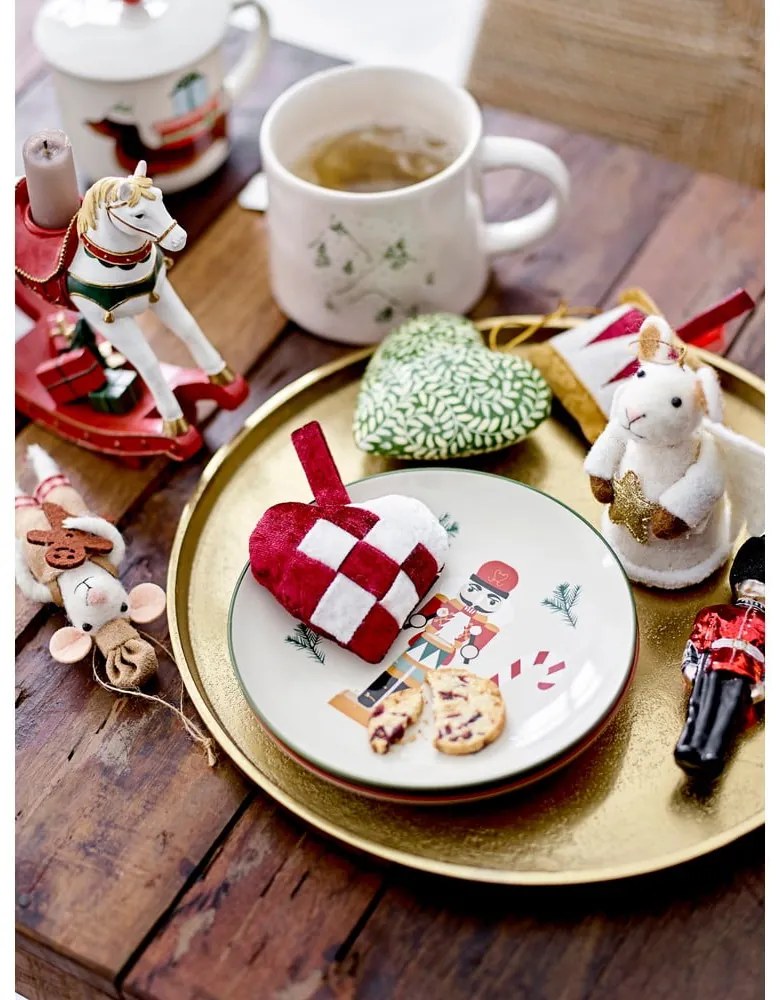 Set di piatti da dolce color crema in gres a tema natalizio 2 pz ø 16 cm Jolly – Bloomingville