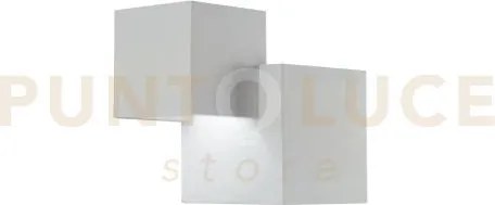 Applique a parete rubik bianca 2 luci attacco g9 19,5x11,5x16cm in ...
