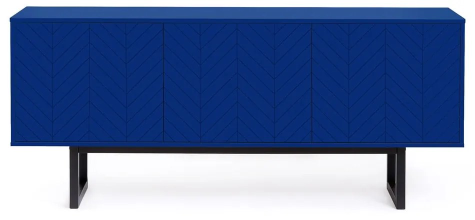 Cassettiera blu , 175 x 75 cm Camden Herringbone - Woodman