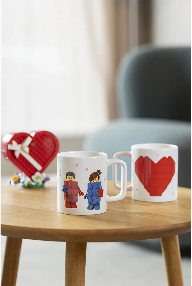Tazza per bambini bianca in ceramica 300 ml Love – LEGO®