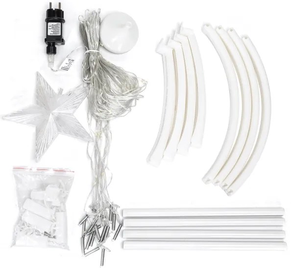 Aigostar - Decorazione natalizia da esterno a LED/3,6W/230V 150 cm IP44 bianco freddo