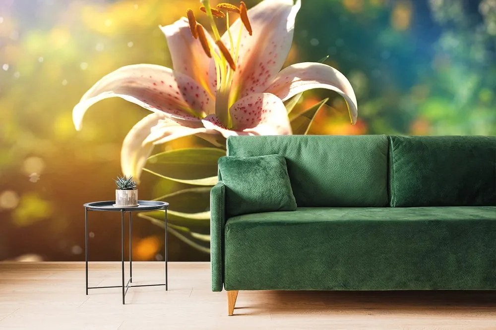 Carta da parati – Fiore splendido con tocco retrò