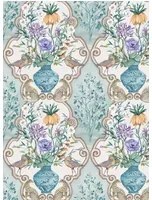 Osborne & Little Tapete Sundara - Aqua/ Violet