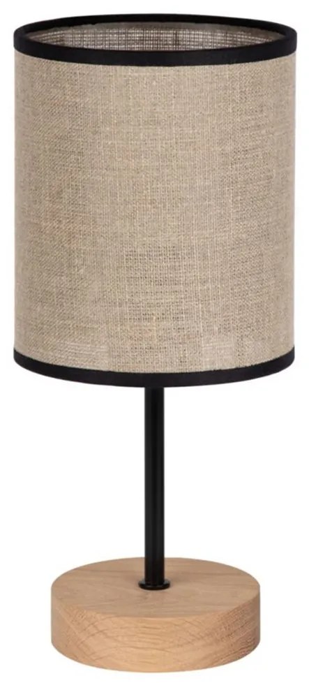 Spot-Light 77771974 - Lampada da tavolo NEGRO 1xE27/25W/230V rovere