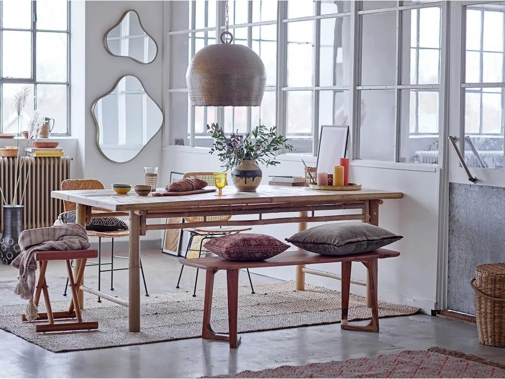 Tappeto di colore naturale in erba marina reversibile 150x245 cm Enzov – Bloomingville