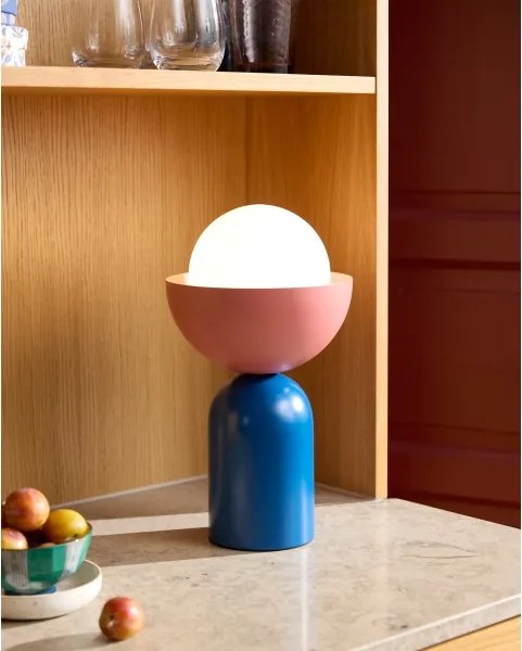 Osram - Lampada da tavolo DECOR BOWL 1xE14/25W/230V blu/rosa