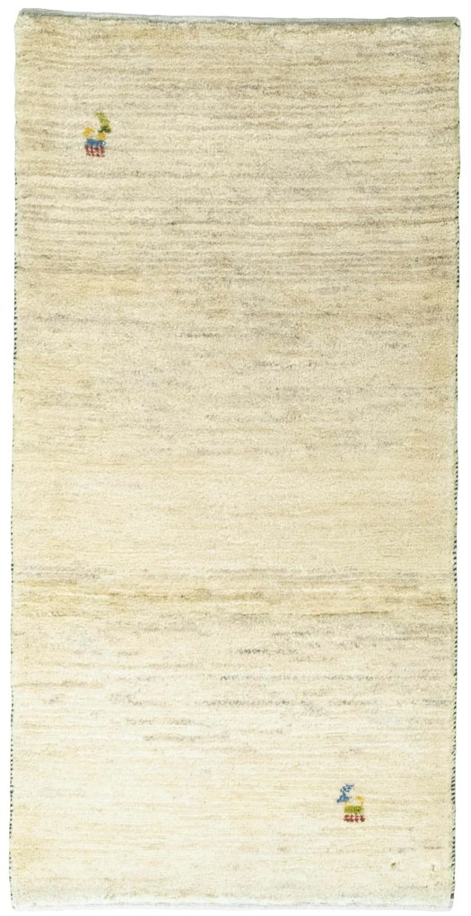 Gabbeh Tappeto persiano 140 x 70 Beige (Iran) Annodato A Mano