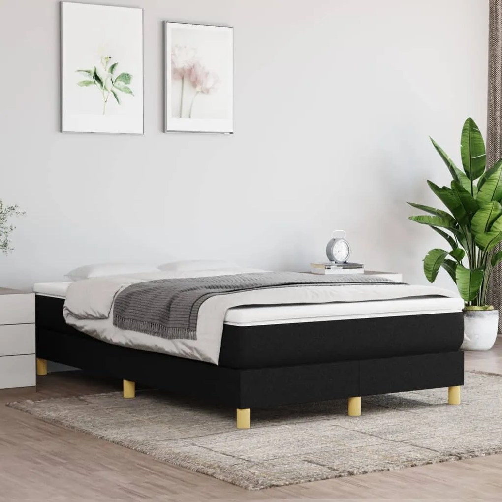 Giroletto Senza Materasso Nero 120x200 Cm Tessuto /