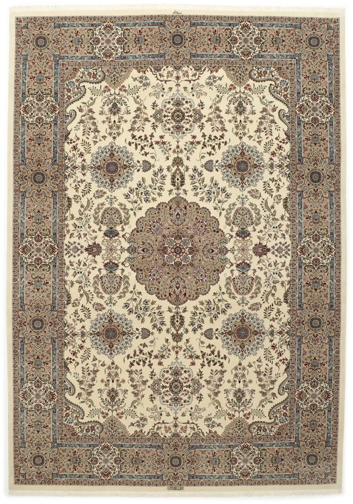 Isfahan Tappeto 250x360 (Iran) Annodato A Mano