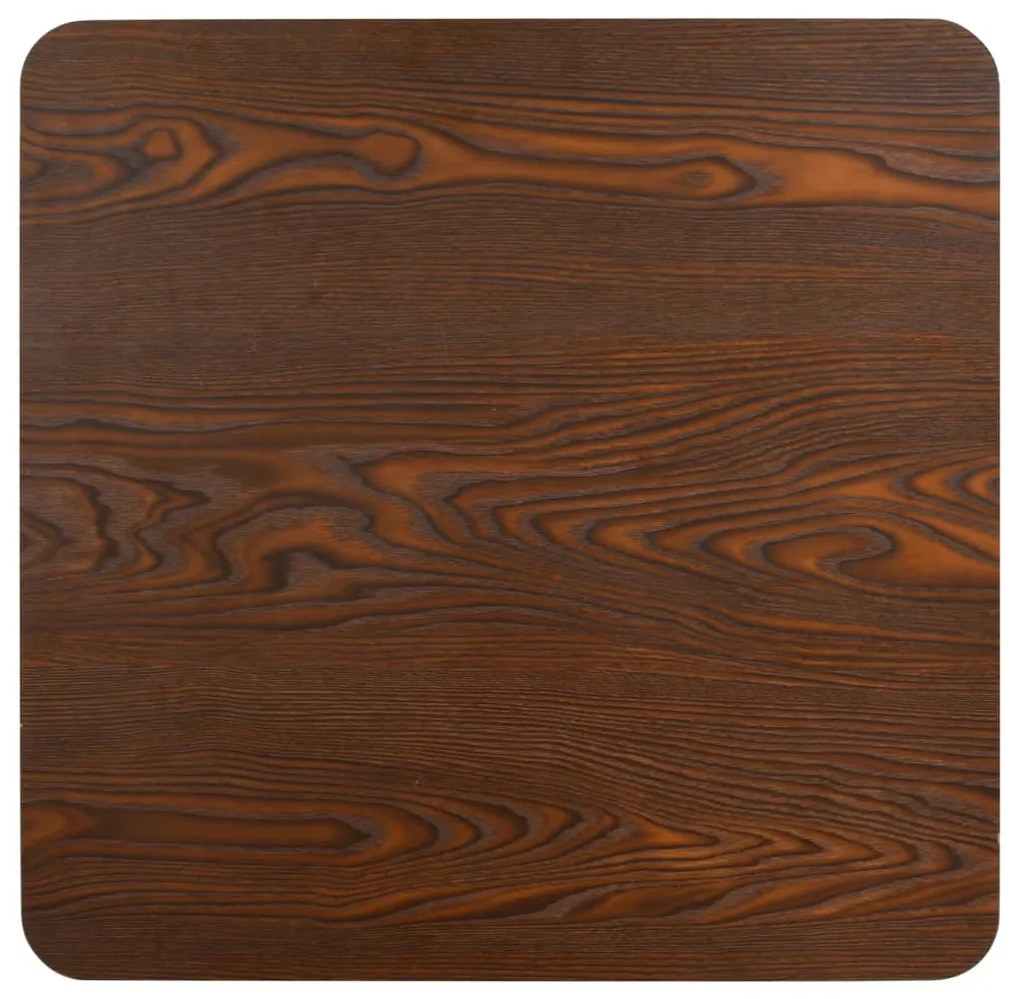 Tavolo da bistrot marrone scuro 60x60 cm in mdf