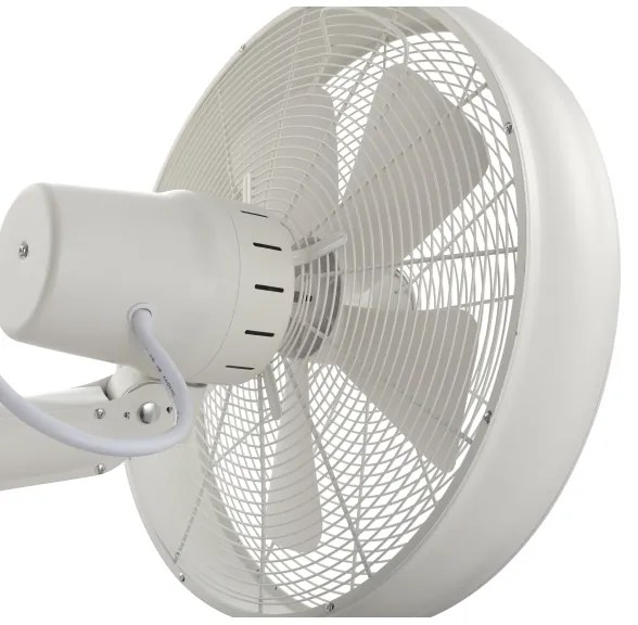 Lucci Air 213128EU - Ventilatore da parete BREEZE 55W/230V bianco + telecomando