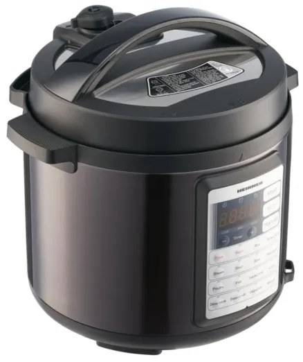 Heinner HPCK-38BK - Pentola a pressione elettrica multifunzione 5,7 l 1000 W/230 V nera