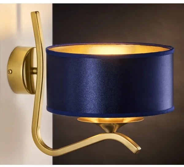 Jupiter 2115 - Lampada da parete KASZMIR 1xE27/15W/230V blu/oro