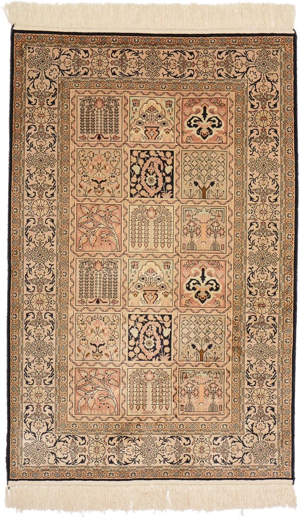 Cashmere Silk Tappeto orientale 120 x 80 (Indian) Annodato A Mano