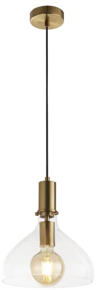 Searchlight 31031-1PB - Lampadario a sospensione con filo MARGARITA 1xE27/60W/230V ottone