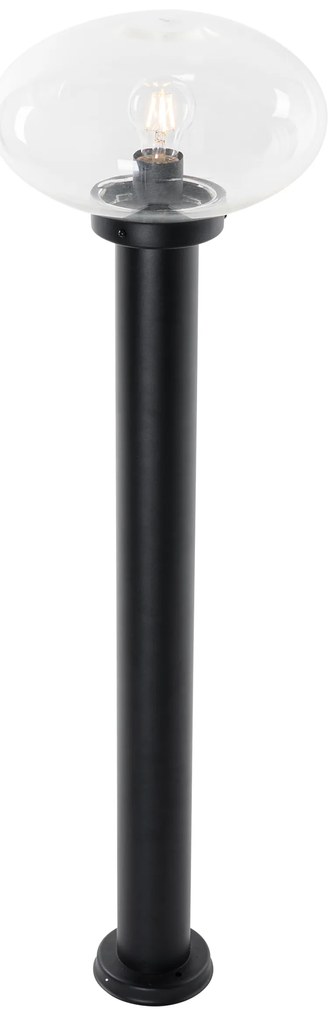 Paletto da esterno moderno nero 100 cm - Elly