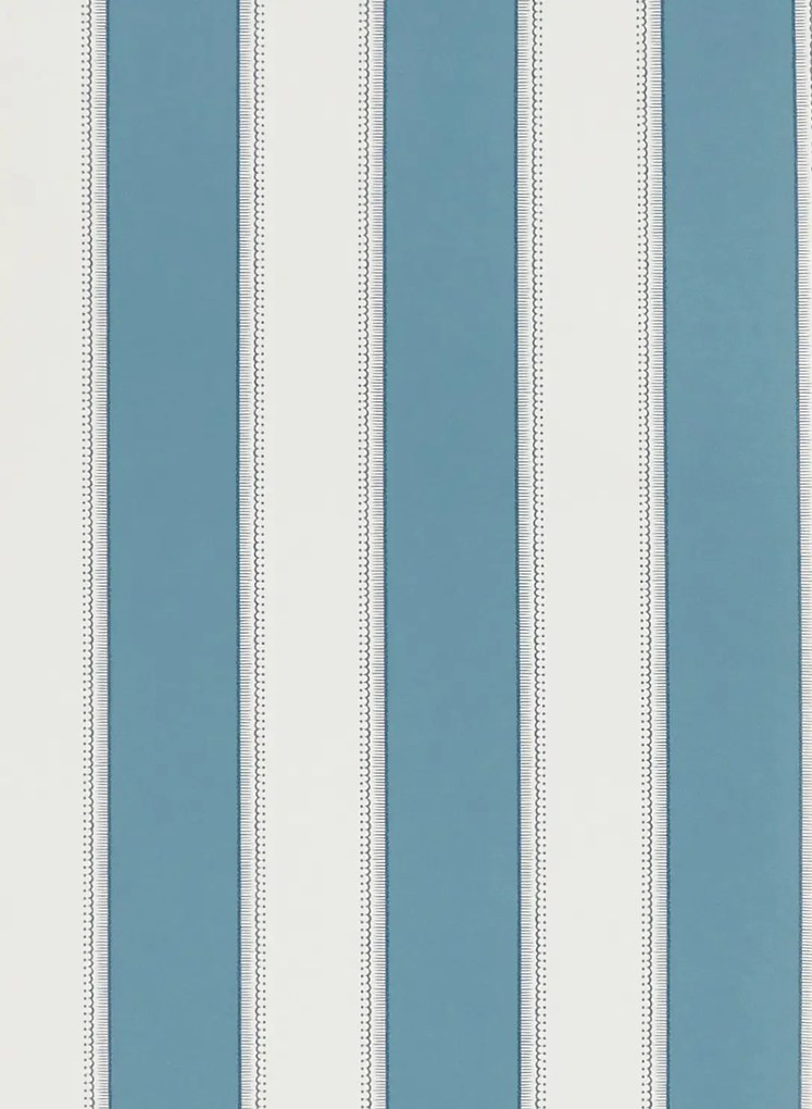 Nina Campbell Tapete Sackville Stripe - Blue