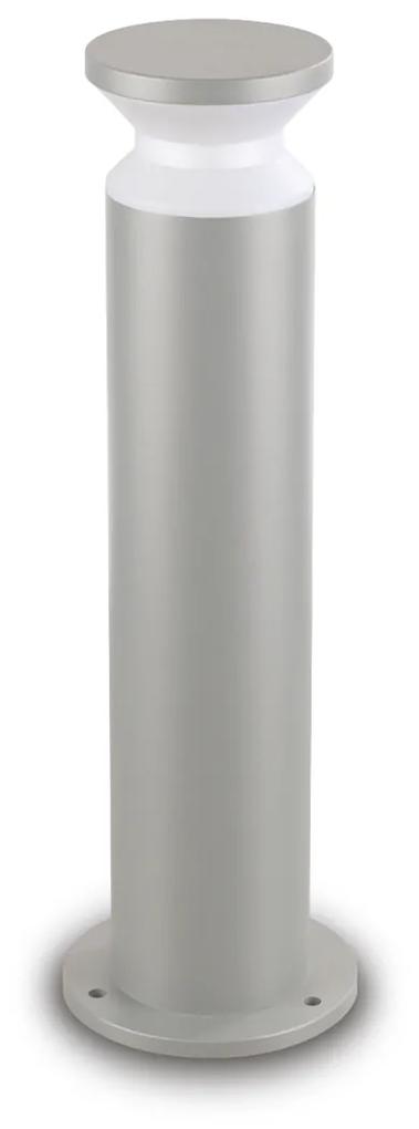 Piantana Contemporanea Torre Alluminio Grigio 1 Luce E27 15W Ip44