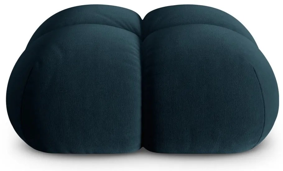 Poggiapiedi blu scuro con rivestimento in velluto Loretto – Cosmopolitan Design