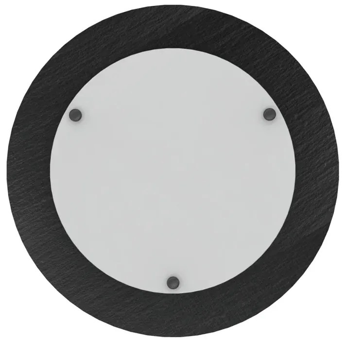 Plafoniera LED industriale Ardesia, argento Ø 35 cm LUMICOM