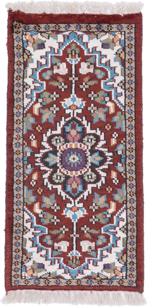Agra Tappeto orientale 30 x 60 (Indian) Annodato A Mano
