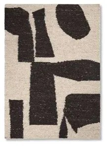 Piece Rug 140 x 200 Off-White/Coffee - Ferm Living