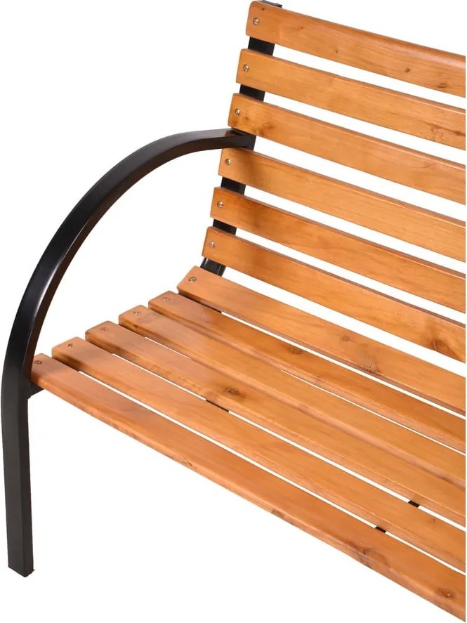 Panchina da giardino in legno con struttura in acciaio Bellevue - Garden Pleasure