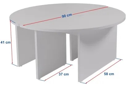Tavolino da salotto LUVIA in pino