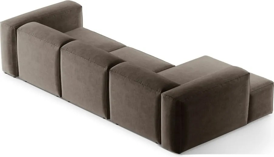 Divano angolare marrone (con penisola a sinistra/con chaise lounge) Bergamo – Cosmopolitan Design