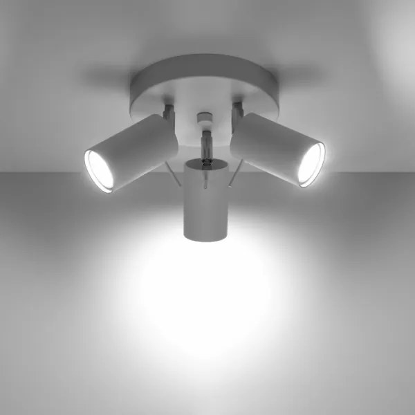 Sollux SL.1015 - Faretto RING 3xGU10/10W/230V bianco