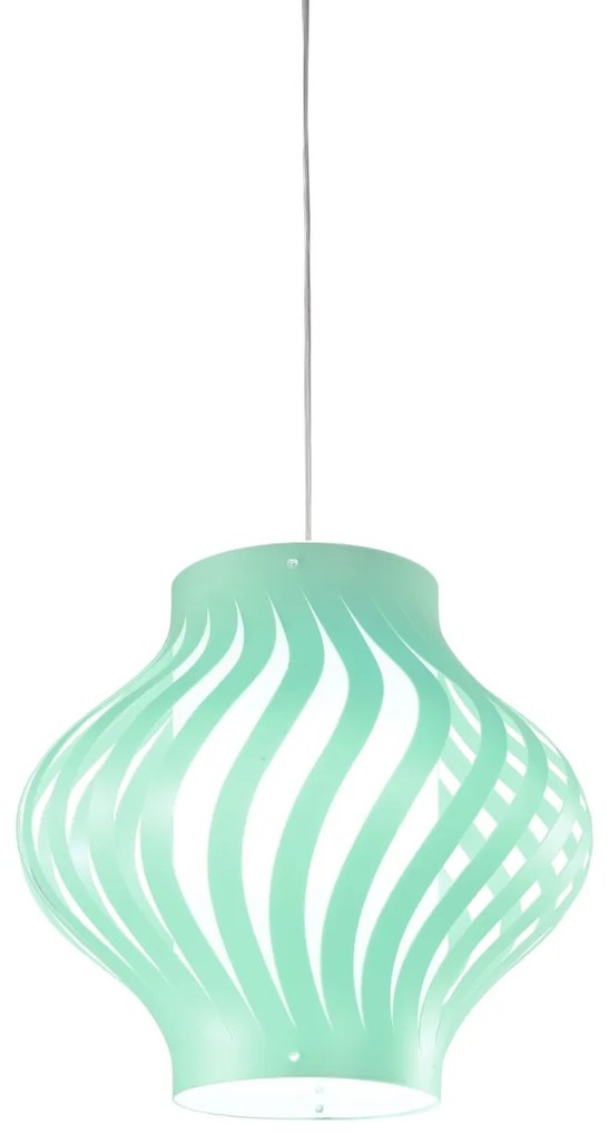 Sospensione Moderna Helios Larga Polilux ® Verde Pastello 1 Luce E27