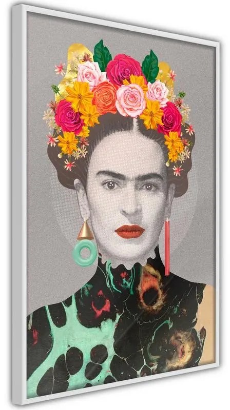 Poster  Charismatic Frida  Cornice Quadri Cornice d'oro con passe-partout, Larghezza x Altezza Home decor 40x60