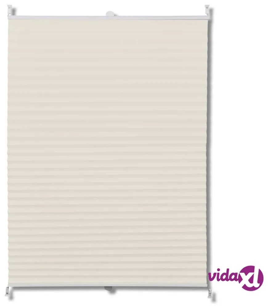 vidaXL Tenda plissè 50x100cm Crema